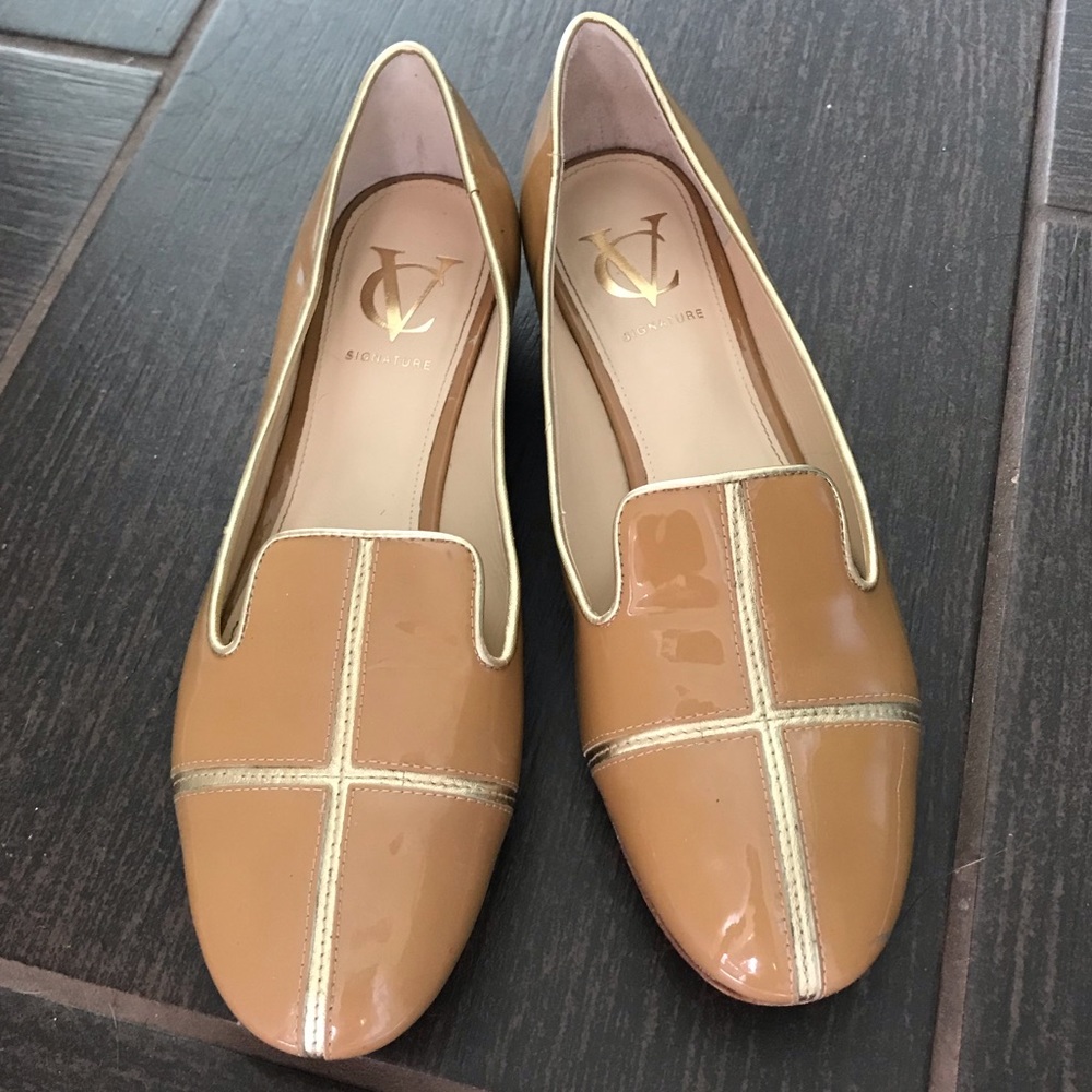Vince Camuto Tan Patent loafers - Picture 1 of 7